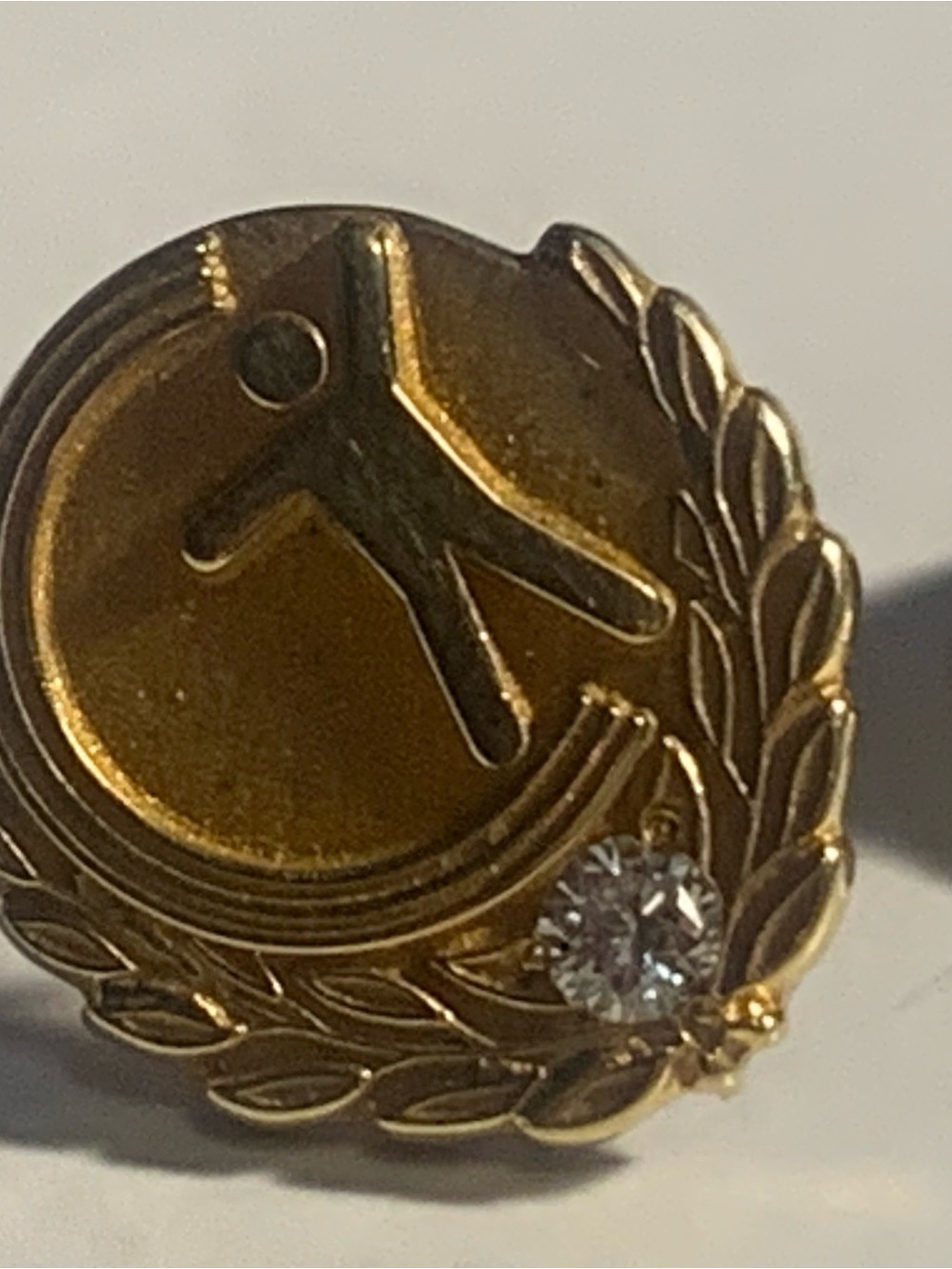 14k Gold Pin with Diamond 💎 Accent - Women Jewelry